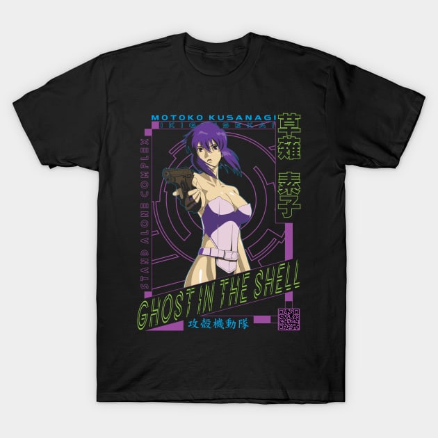 Motoko Kusanagi | IKIGAISEKAI - V2 T-Shirt by IKIGAISEKAI